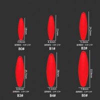 High quality 5Packs/lot Mini Fishing Float Red Seven-star Beans 1#-5# Olive Night Fishing Float Fishing Tackle Accessories A408  Lures  Baits