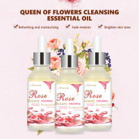 Rose Cleansing Essential Oil ลบจุดด่างดำจุดจาง Freckle Rose Brightening Fa-Ce Whitening Moisturizing Hydrating20ml