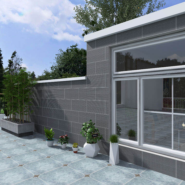 Outdoor exterior wall tile 300x600 Danxia stone slotted tile exterior