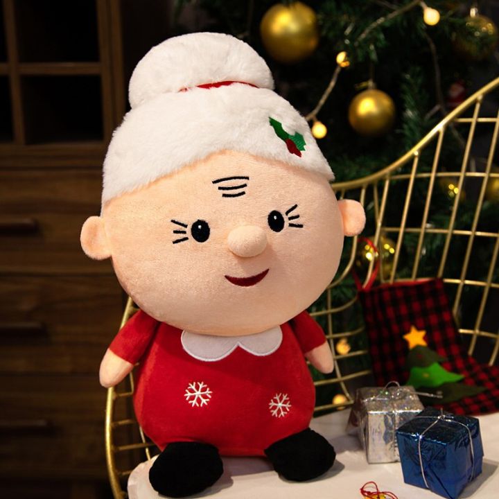ตุ๊กตาประดับของเล่นตุ๊กตาผ้าคริสต์มาส23-50ซม. รูปกวางซานตาคลอสมนุษย์หิมะน่ารักยัดนุ่นนุ่มเป็นของขวัญสำหรับเด็ก