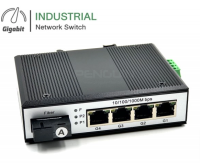 Gigabit Industrial Switch 4 + SC 1.25G Fiber 1310 (A) WDM