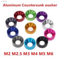 ✑ Aluminum flat washer M2 M2.5 M3 M4 M5 M6 colourful Anodized Countersunk Head Bolt Washers Gasket