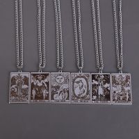 Wicca Tarot Card Waite Major Arcana Pagan Pendant Amulet Necklace Wiccan Jewelry