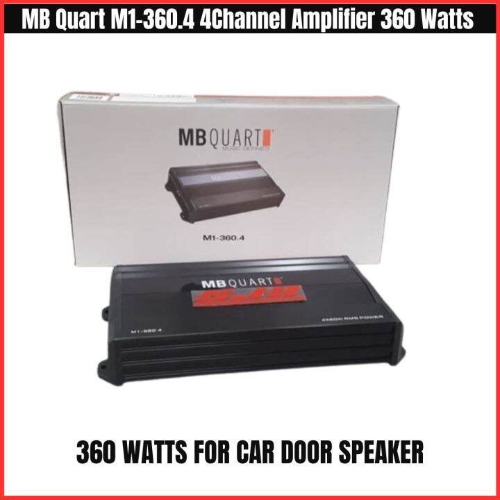 MB Quart M1360.4 4Channel Amplifier 360 Watts For Car Door Speakers Lazada PH