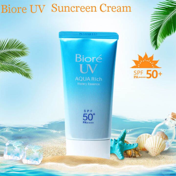 Japan Suncreen Cream BIORE UV Aqua Rich Watery Essence Sunscreen Rich Water Gel SPF 50+ PA