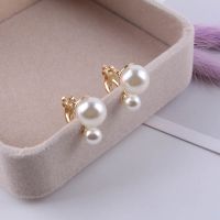 【cw】 JIOFREE Simulated Statement Clip on Earrings Wedding no pierced Jewelry