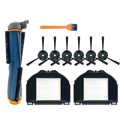 Vacuum Accessories Set for RV2310/RV2310AE 1 Main Brush+2 Hepa Filters+6 Side Brush+1 Cleaning Tool