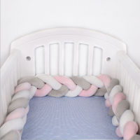 1M Baby Bumper Crib Cot Protector Infant Bebe Bedding Set for Baby Boy Girl Braid Knot Pillow Cushion Room Decor