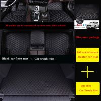 ▤▤ Custom Car Floor Mat for Citroen C5 2007-2012 Year Interior Details Car Accessories Carpet Trunk Mats