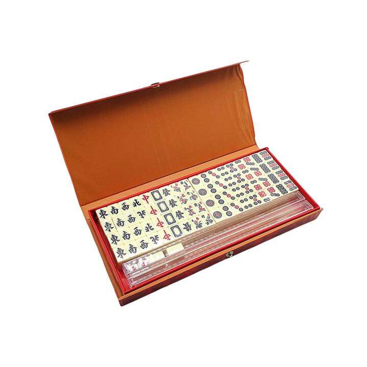 MagiDeal Travel Mini Mahjong Set Chinese Mahjong Set Single Mahjong 2x1