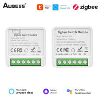 AUBESS Tuya Zigbee 3.0 Mini Smart Switch 1234 Gang รองรับการควบคุม2ทิศทางพร้อม Smart Life Alexa Home Yandex Alice