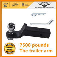 【จัดส่งในพื้นที่】UNIVERSAL Trailer Hitch Set Mount with 2-Inch Ball &amp; Pin, Fits 2-in Receiver,7,500 lbs, 2" ดรอป