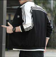 NewˉAdidas เสื้อแจ็คเก็ตในฤดูใบไม้ร่วงผู้ชายของแท้,เสื้อโค้ทแจ็คเก็ตแขนยาว MODE Korea ชุดกีฬาวัยรุ่นเสื้อโค้ทสุดเสื้อผ้ามีแบรนด์สำหรับใส่ทำ