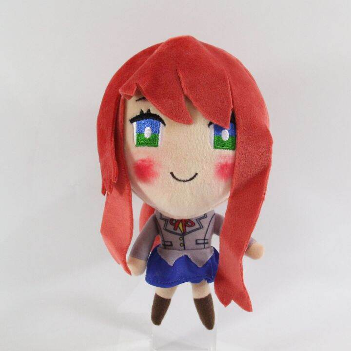 โดกิโดกิ20ซม-ลายวรรณกรรมตุ๊กตาผ้ากำมะหยี่การ์ตูนอนิเมะซาโยริน่ารักตุ๊กตาหนานุ่มตกแต่ง-yuri-natsuki-monika-ของขวัญ