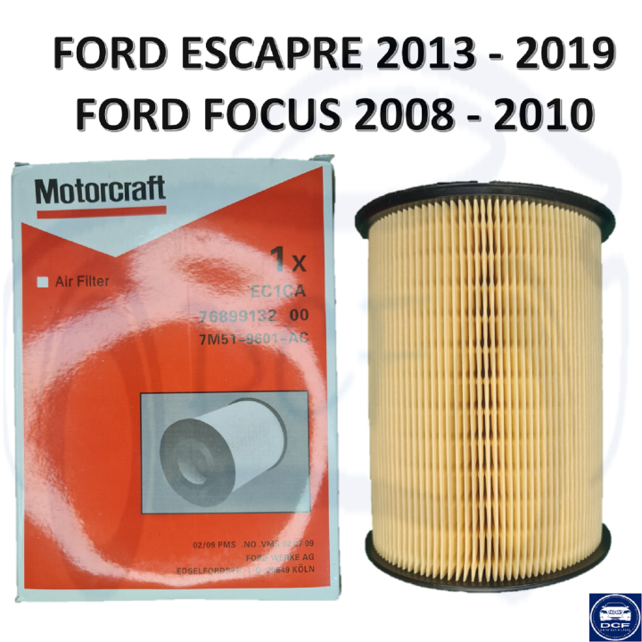 FORD AIR FILTER FORD Escape (2013 2019) and FORD Focus (2008 2018