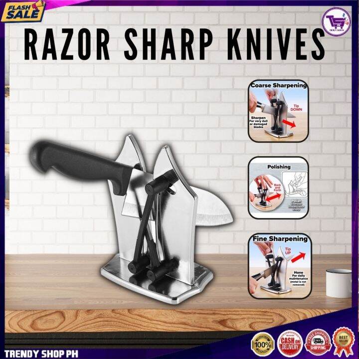 New 2023 Original Razor Sharp Knives Knife Razor Sharpener Stone