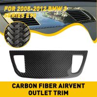 1Pcs Carbon Dashboard Air Vent Outlet Cover Trim 3 E90 2005 2006 2007 2008 2009 2010 2011 2012 Accessories