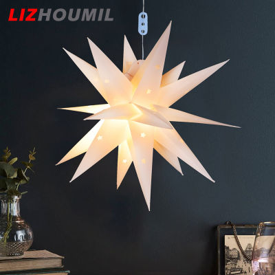LIZHOUMIL Christmas Moravian Star Lantern Lamp Multifunctional Weatherproof 18-pointed Star Led Decorative Lights