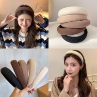 【Ready Stock】 ∏✑✴ C18 Korean Version of Ins Sponge Wide Version Headband Female Net Red Simple Temperament Pure Color Hairband