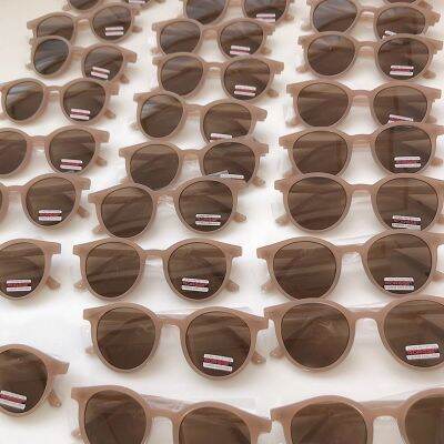 [COD] 2022 New Korean Round Frame Mocha Polarized Sunglasses Small Internet