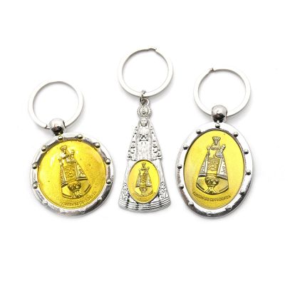 [COD] Cross-border foreign trade e-commerce European characteristic souvenir gold dripping oil key chain ring