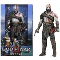 NECA God Of War 4 Kratos หุ่นแอคชั่น PVC Ghost Of Sparta ของเล่นโมเดลสะสม18ซม.