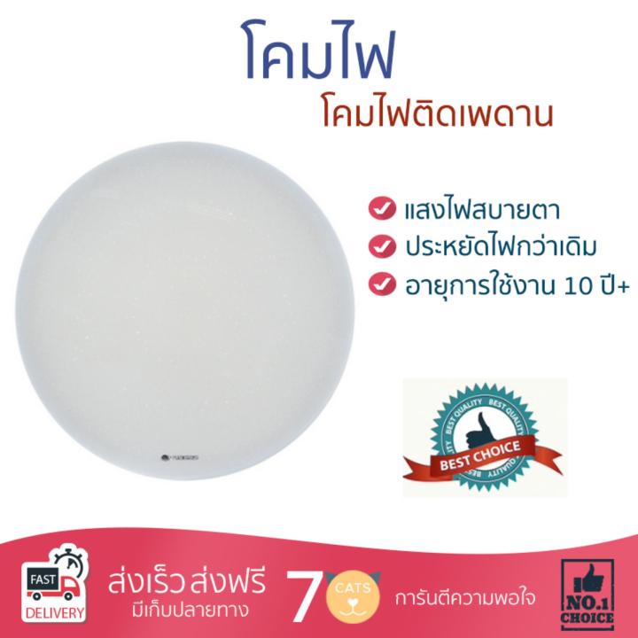 รุ่นใหม่ล่าสุดโคมไฟเพดาน-โคมไฟติดเพดาน-ไฟเพดานled-eco-star-24w-daylight-nagas-plastic-modern-white16-แสงสว่างกำลังดี-สวยงาม-อายุการใช้งาน-10-ปีขึ้นไป-มาตรฐาน-มอก-โคมไฟขวนเพดาน-จัดส่งฟรี-มีบริการเก็บเง