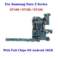 โรงงานปลดล็อกเมนบอร์ดสำหรับ Samsung Galaxy Note 2 N7100 N7105 N7102 Mainboard Android