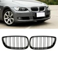 2Pcs รถกันชนหน้าด้านนอก Grille สำหรับ Bmw ไต E92 E93 3 Series Coupe Cabriolet M3 Grill Auto ภายนอกเปลี่ยน Accessorie