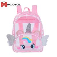 MOJOYCE Kids Unicorn Backpack Girl Boy Transparent Cute Children School Bag Bagpack