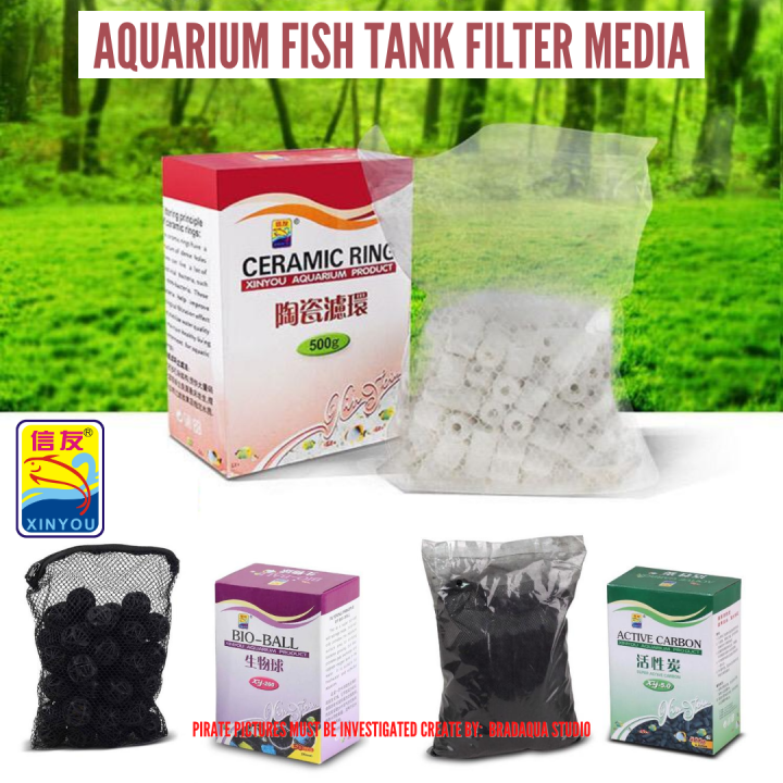 XINYOU Aquarium Fish Tank Filter Media Ceramic Ring, Bio Ball, Active