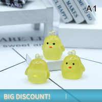 ?【Lowest price】TANG โคมไฟรูปการ์ตูนรูปเป็ดโง่ตกแต่ง3D แบบ DIY พวงกุญแจห้อยขนาดเล็กเครื่องประดับกิ๊บหนีบผมสำหรับเด็ก