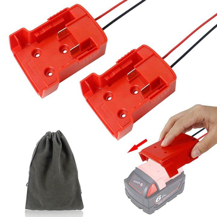 2 Pack Power Wheels Adapter, M18 Battery 18 Volt Adapter for Power