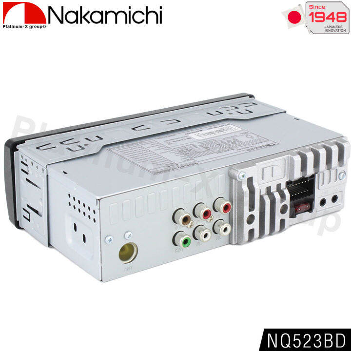 nakamichi-nq523bd-วิทยุติดรถยนต์-1din-eq-32band-มีบลูทูธ-รองรับ-bluetooth-usb-aux-fm-วิทยุ-1din-บลูทูธ-50x4-max-power-สั่งงานผ่านสมาร์ทโฟน