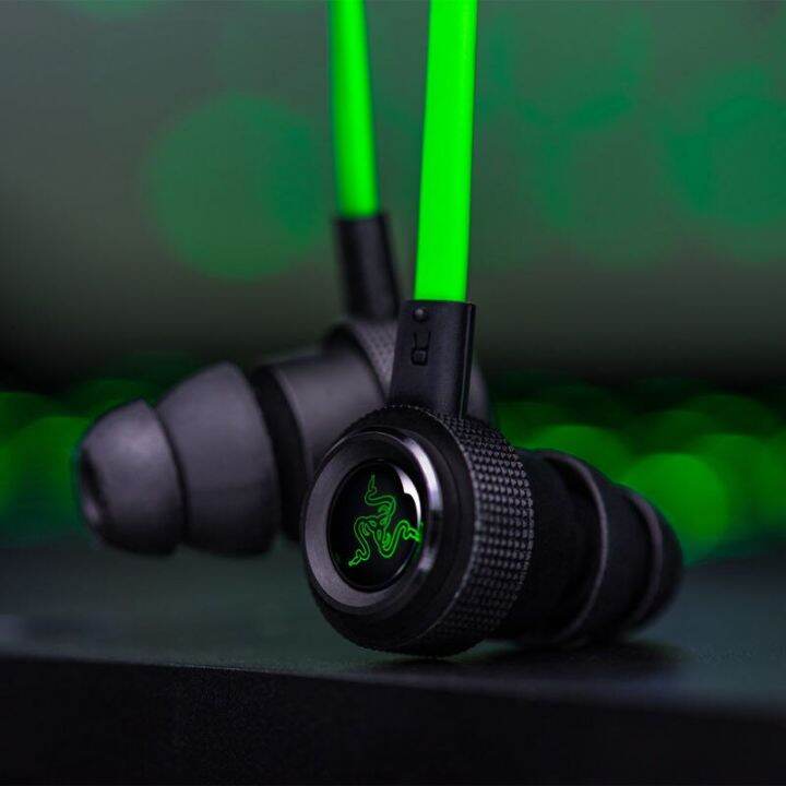 razer-hammerhead-pro-หูฟัง-v2-3-5mm-หูฟังเพลงแบบพกพาสำหรับเล่นกีฬาสเตอริโอหูฟังไมโครโฟนแบบมีสายเบสแบบมีหูฟัง