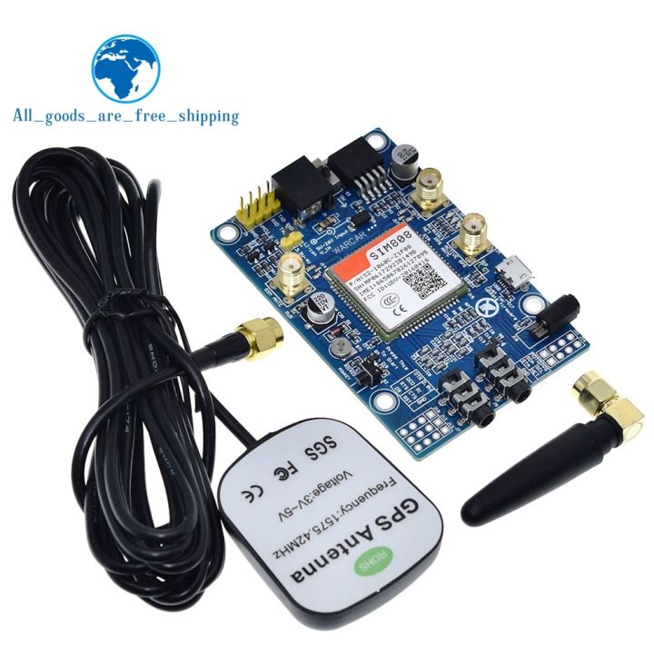SIM808แทนโมดูล SIM908 GSM GPRS GPS Development Board IPX SMA พร้อมเสาอากาศ GPS สำหรับ Raspberry Pi สำหรับ Arduino