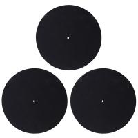 3Pcs Ultra-Thin Anti-Static Lp Vinyl Turntable Record Player Pad for Phonographs Flat Soft Mat Record Slipmat Mat Pad