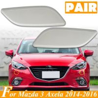 2X For Mazda 3 Axela BN BM 2014 2016 Front Headlight Washer Headlamp Nozzle Spray Jet Cover BKC6 51 8G1 BKC6 51 8H1 Unprimed Cap