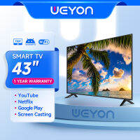 (ใหม่)Ready YouTube/WIFI WEYON สมาร์ททีวีหน้าจอ 43 นิ้วหน้าจอ SMART TV LED รองรับความละเอียด HD สามารถเชื่อมต่อกับอินเทอร์เน็ต