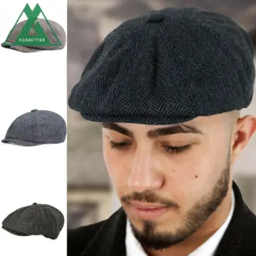 Peaky Blinders Hat Newsboy Cap tommy Shelby Tweed Wool Baker Boy Gatsby  Flat Cap