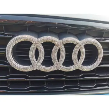 Audi Emblem Logo Badge Bling Bejeweled Diamond Crystal Car Emblem
