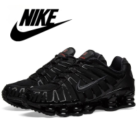 Shox TL pure white pure black full palm air column sports spring shoes casual running shoes รองเท้าผ้าใบผู้ชาย, รองเท้าวิ่งผู้หญิง,