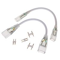 2pin Led Corner Connector Straight Connector 110V 220V Middle Double Connectors RGB