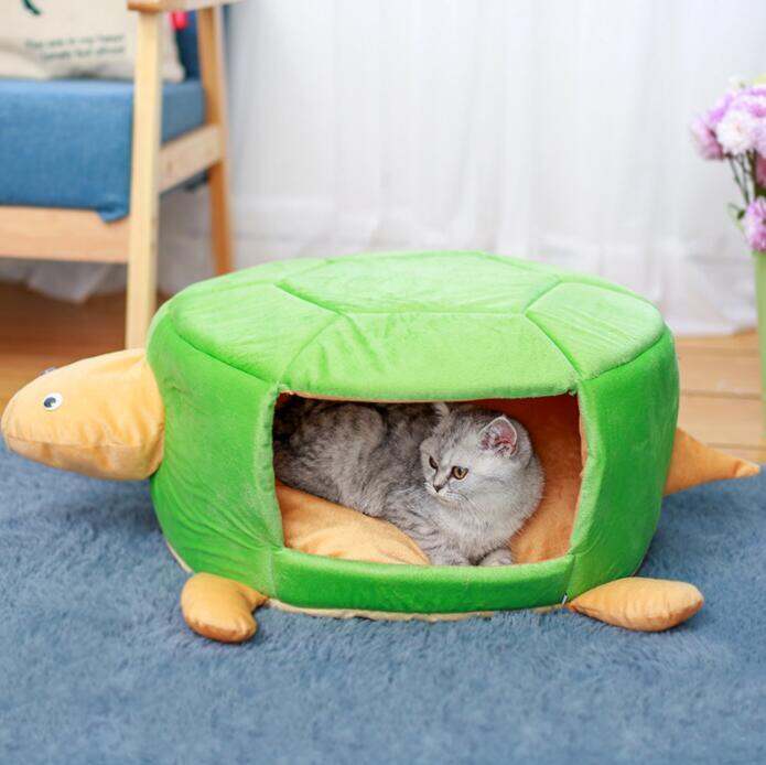 tortoise-shape-mat-cushion-sponge-removable-cover-mat-dog-cat-pad-supplies-puppy-warm-house-for-dog-and-cat