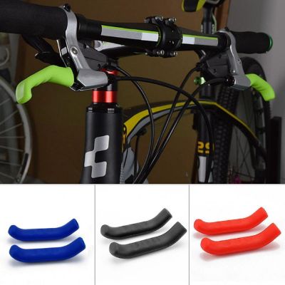 2Pcs MTB Bike Brake Handle Cover Silicone Sleeve Folding Bicycle Brake Lever Handle Protective Cases Cycling Brakes Accessories
