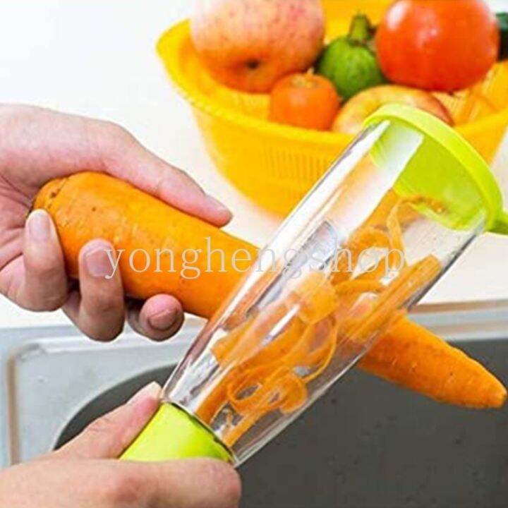 creative-manual-slicer-storage-type-peeling-knife-with-storage-tube-peeler-multifunctional-vegetable-peeling-tool-kitchen-tool