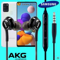 หูฟัง สมอลทอล์ค Samsung แท้ 3.5 mm Aux In-Ear ซัมซุง Galaxy A21s และทุกรุ่น อินเอียร์ สายผ้าถัก เสียงดี เบสหนัก เล่น-หยุด-เลื่อนเพลง ปรับระดับเสียง