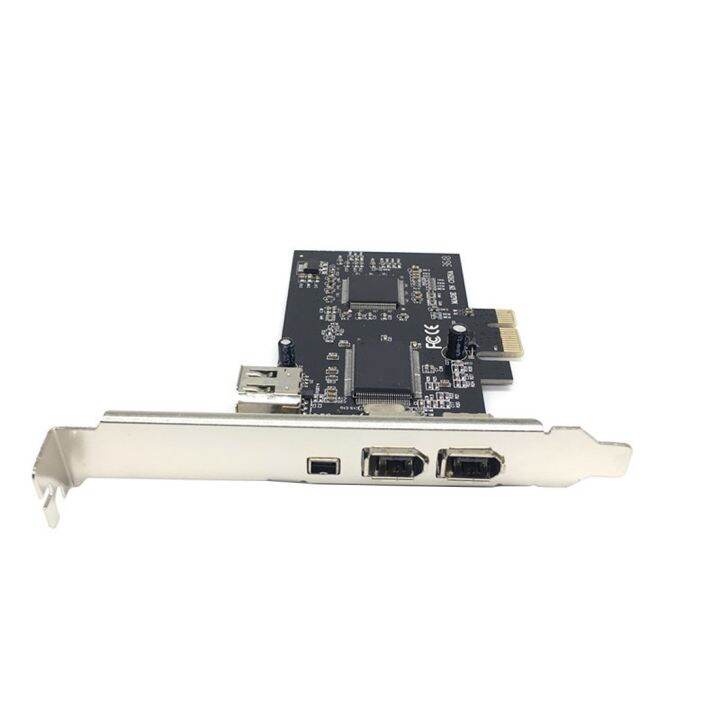 pcie-combo-4พอร์ต-3-1-1394a-1x4พิน3x6พินอะแดปเตอร์ต่อการ์ดคอนโทรลเลอร์-pci-express-to-ieee-1394สำหรับอแดปเตอร์-fjk3825ตั้งโต๊ะ-firewire