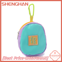 SHENGHAN กระเป๋าเป้สะพายหลังแบบพกพามีจี้ Dompet Koin และกล่องเก็บหูฟังห้อยสำหรับกีฬากลางแจ้งกระเป๋ากระเป๋าสตางค์กระเป๋าเงินแบบแขวน