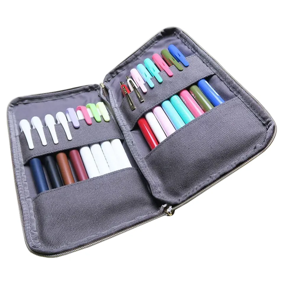 Lihit Lab Pen Case Book Type Black A7551-24